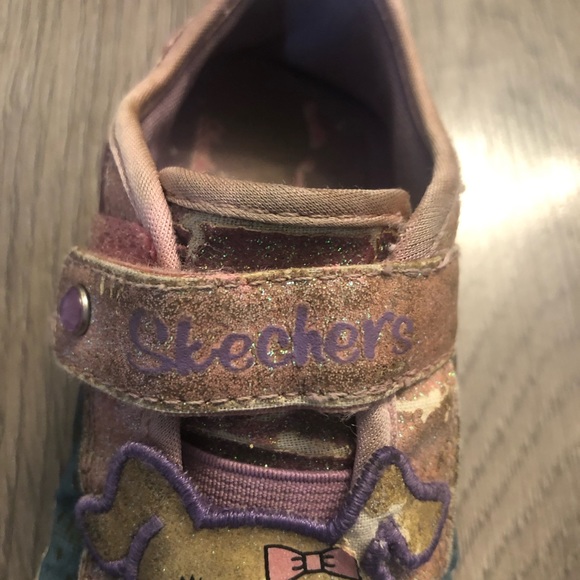 Sketchers Girls size 10 sparkle shoes - Picture 3 of 5
